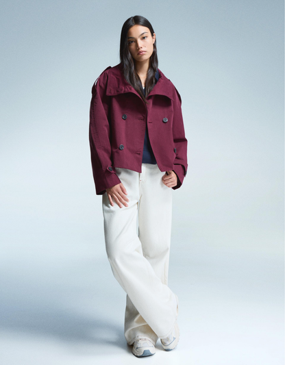 Lazarno Fashionable Belted Waist Trench Coat