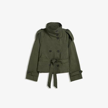 Lazarno Fashionable Belted Waist Trench Coat