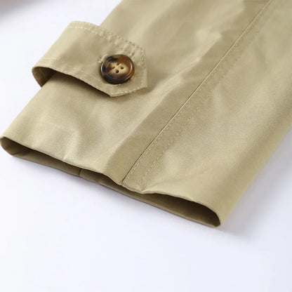 Lazarno Fashionable Belted Waist Trench Coat